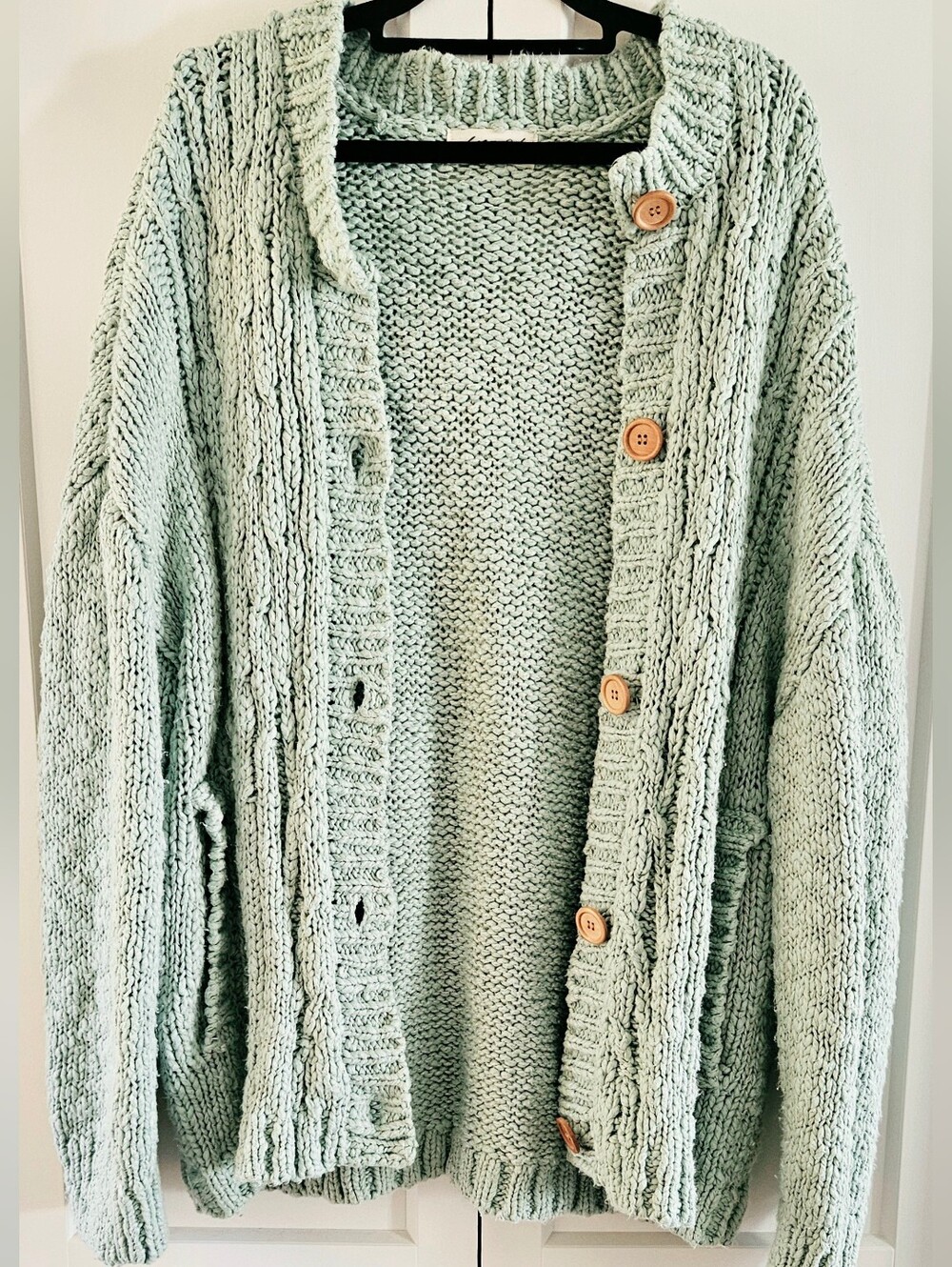 NEW Free People 100% Cotton Raye Cardigan In XL - Picture 5 of 14